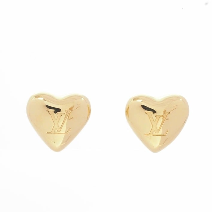 【美品】ルイヴィトン ピアス・LV ハート 【ピアス】