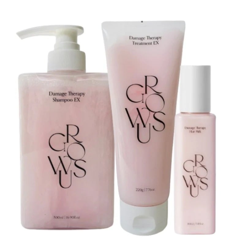 ダメージセラピー 3点セット(シャンプーEX 500ml+トリートメント220g+ヘアミルク160ml) / 韓国 人気 髪の毛サラサラ ケラチン タンパク質 ヘアケアセット