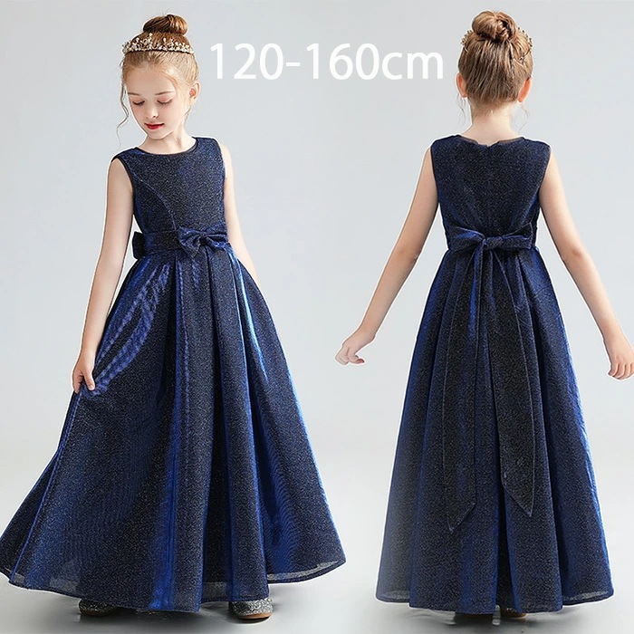 新商品登場 高級豪華ドレス キッズ ピアノ発表会 ドレス ジュニア ワンピース フォーマル 結婚式 子供服 ロングドレス 子供ドレス キラキラ フラワーガール ジュニアドレス 160 150 140