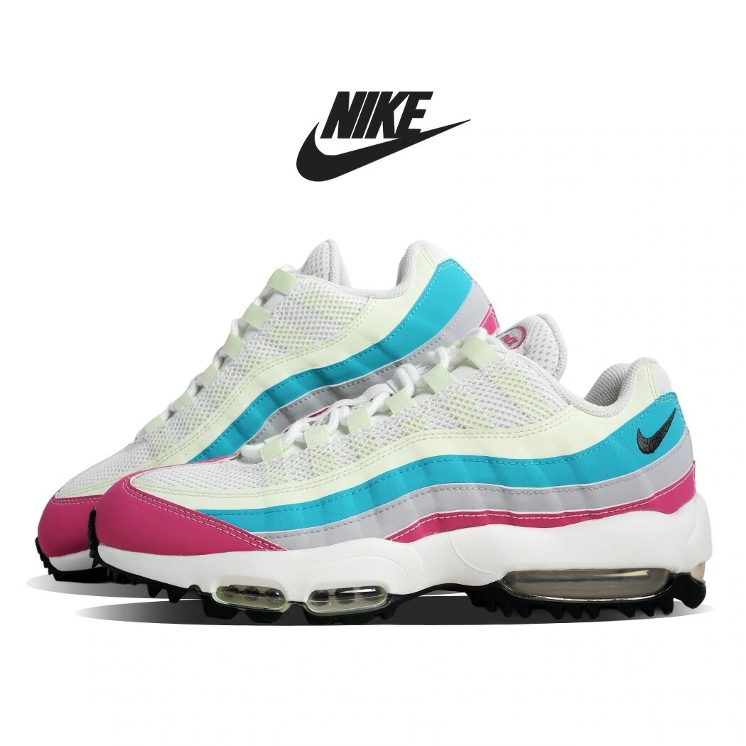 NIKE ナイキ AIR MAX 95 GOLF エア マックス 95 ゴルフ スニーカー PEONY/ANTHRACITE ( ホワイト 白 マルチカラー ゴルフシューズ メンズ HV4696-60