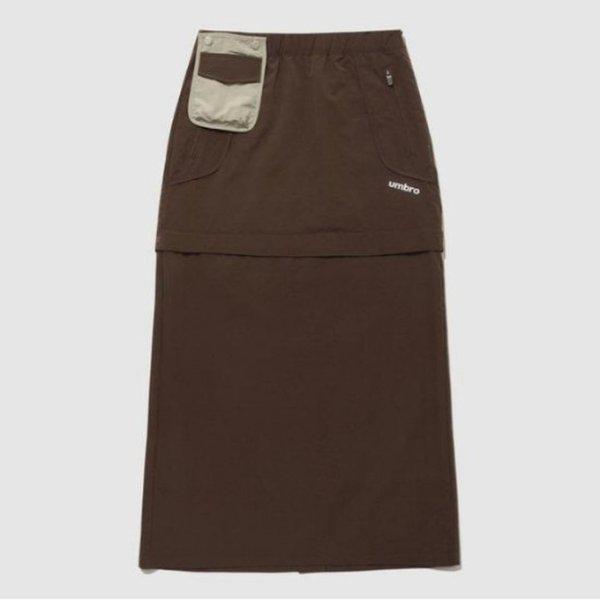 ショートパンツ NQK UQ122CSK12-BRW ウェイファインダー ウィメンズ カラーブロック トランスフォーム スカート / BROWN