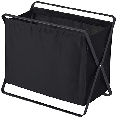 山崎実業(Yamazaki) 手荷物 収納 ボックス ブラック 約W46D29H40cm(使用時) タワー tower 折りたたみ 荷物置き 3545