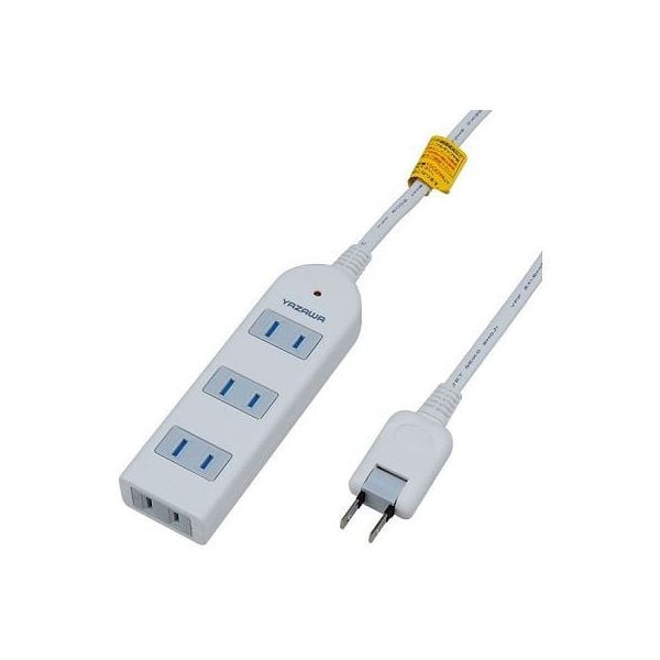 5個セット YAZAWA 雷ガード付延長コードタップ4個口 Y02KS401WHX5電源タップ