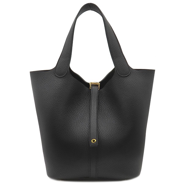 エルメス HERMES ハンドバッグ ピコタンロックMM トリヨンクレマンス ブラック ゴールド金具 新品 未使用 黒 W刻印（2024年製） 【箱】【中古】