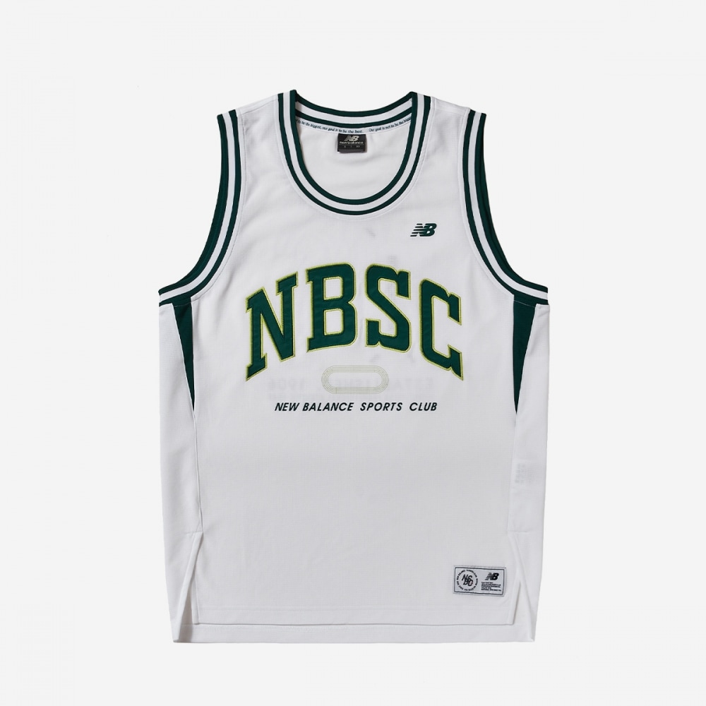 ニューバランスユニ NBSC メッシュノースリーブ NBNGEB2543-(10) ホワイト