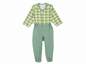 大阪エンゼル コンビネーション（フルオープン）プッシュホック（オールS） ツイルブロックグリーン LL 5738-TA