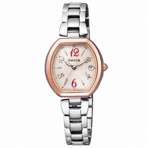 取寄品 正規品 CITIZEN シチズン ウィッカ KL0-731-91 wicca トノーフェイス 日付カレンダー レディース腕時計