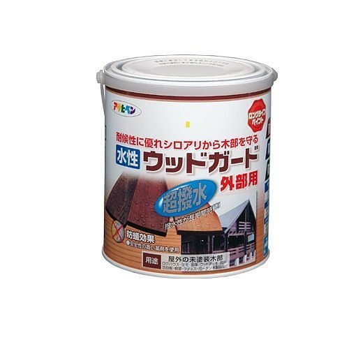 （まとめ買い）水性ウッドガード外部用 ライトオーク 1.6L [x3缶セット]