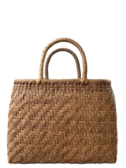 山葡萄 山葡萄かごバッグ 手作り 籠バッグ 網代編み 内布あり 和服バッグ ゆかたバッグ レディースバッグ (約)幅31本体高さ24マチ12cm