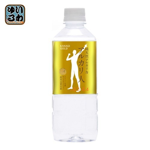ケイ・エフ・ジー 純天然アルカリ力 アルカリ人 500ml ペットボトル 48本 (24本入×2 まとめ買い) 天然水 アルカリイオン水 金城の華 軟水 島根県産