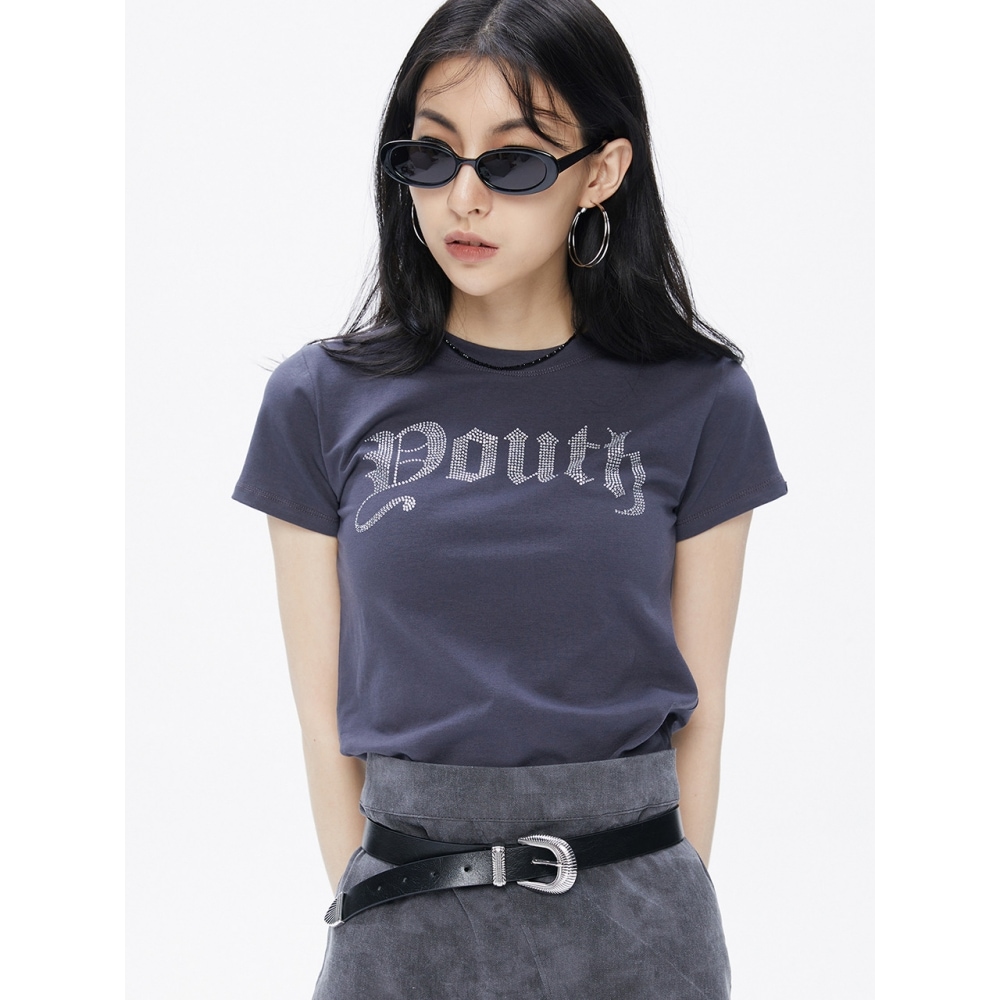 youthkrew YK MINZY Tシャツ チャコール