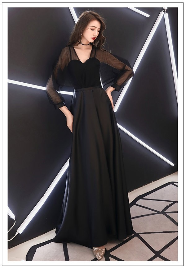 ワンピースドレスドレス二次会 ステージドレス ロング丈 ピアノ 大人 袖付き 発表会 イブニングドレス 成人式 女子会 ワンピース ドレス 演奏会 パーティードレス Aライン 大きいサイズ ピアノ