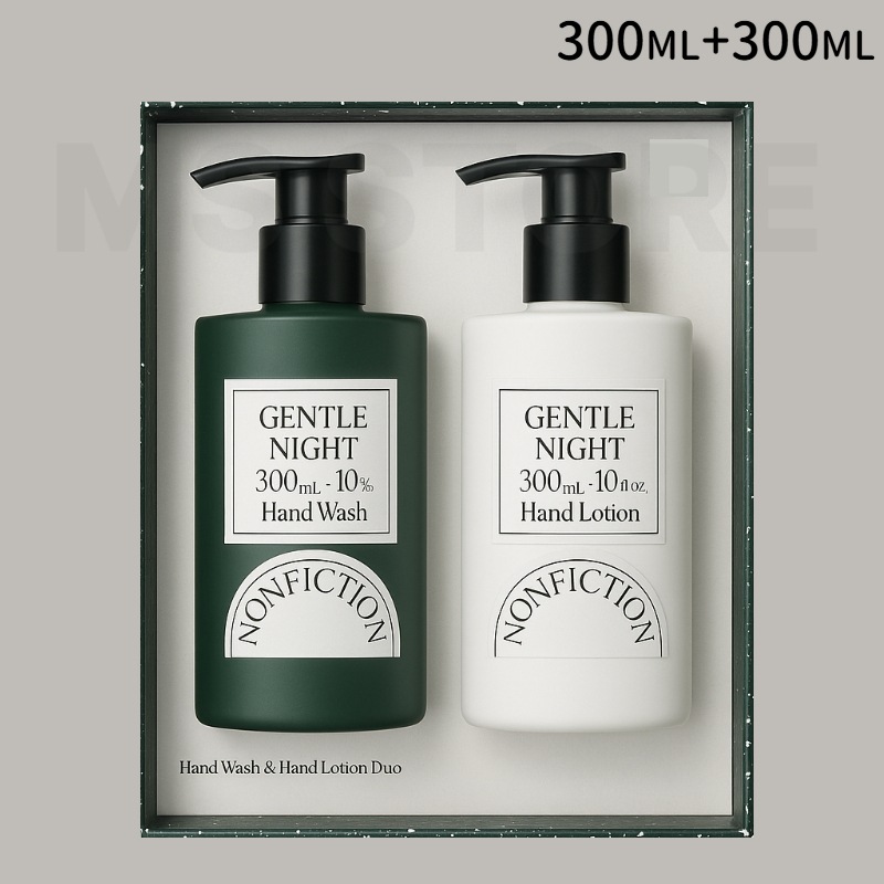 「ハンドケア」ハンドウォッシュ 300ML+ハンドローション 300ML/Gentle night/韓国コスメ/ハンドケアセット