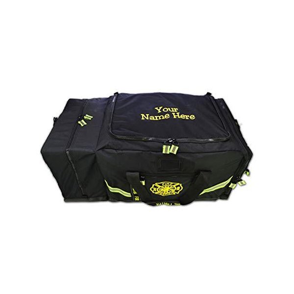 Lightning X Customizable Premium 3XL Firefighter Step-in Turnout Fire Gear Bag w/Embroidered Name