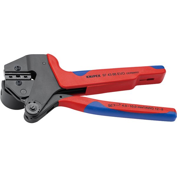 KNIPEX クニペックス クリンピングシステムプライヤー マルチコンポーネントハンドル 全長200mm 9743-66EVO 工具 ツール DIY 作業工具