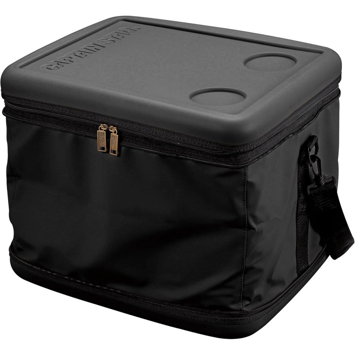 【在庫有・即納】キャプテンスタッグ CAPTAIN STAG スーパーコールドクーラーバッグ 43L マットブラック UE-645 クーラーバッグ 保冷バッグ アウトドア キャンプ