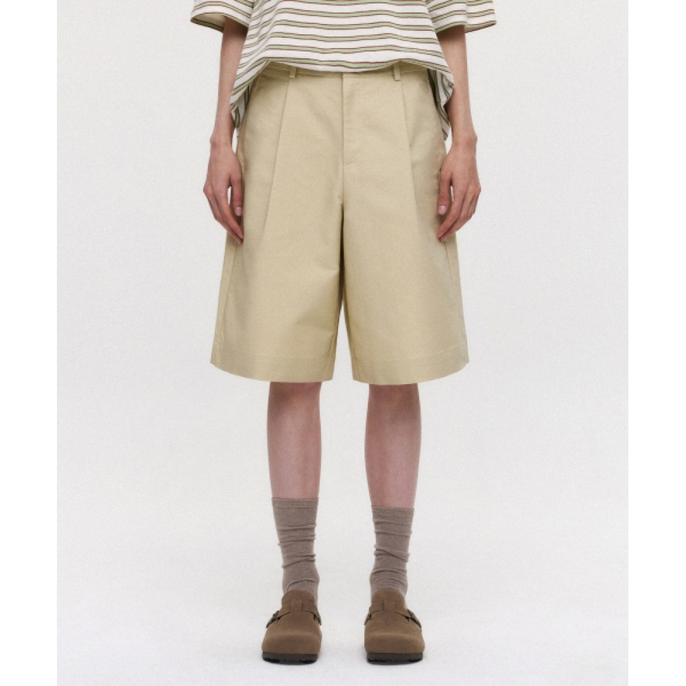 SUARE WOMENS (レディース) ボーイフィットバミューダパンツベージュ