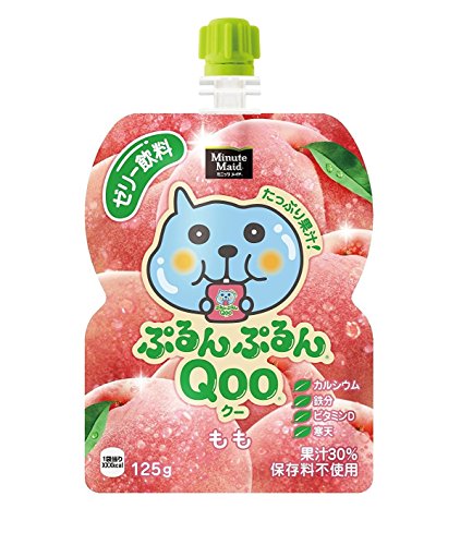 ミニッツメイド ミニッツ メイド Qoo ぷるんぷるんQoo もも 125gパウチ30袋