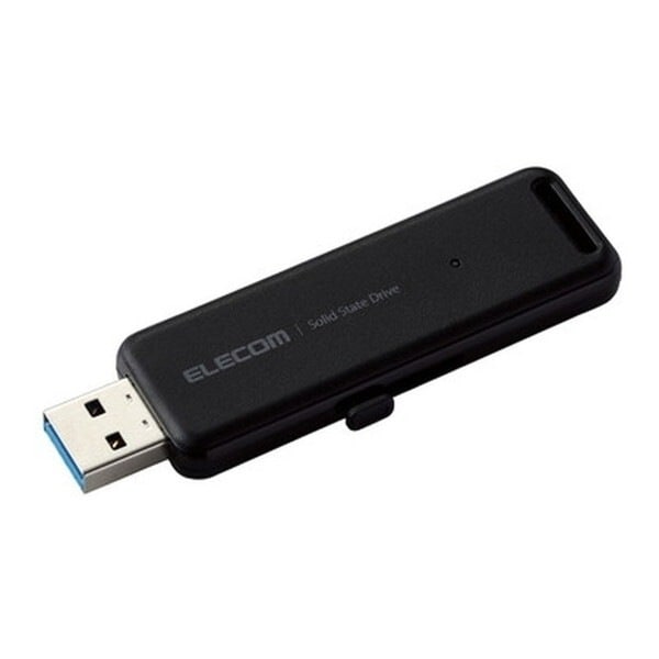 ESD-EMB2000GBK ブラック [SSD 外付け (2TB USB3.2 Gen2 読出最大1000MB/秒 超小型 USBメモリ型 ポータブル スライド式 高速)] メーカー直送