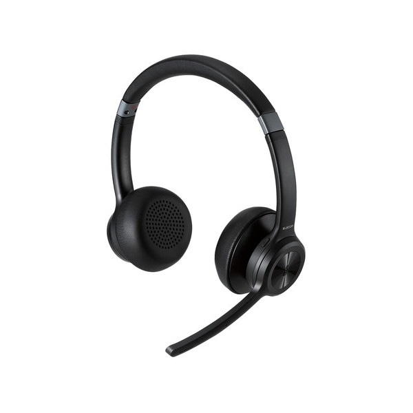 LBT-HSOH20BK ワイヤレスヘッドホン ヘッドセット 無線 2.4GHz Bluetooth 5.0 マイク付き ノイズリダクション ブラック