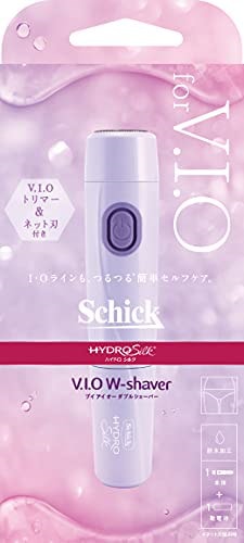 Schick(シック) ハイドロ シルク V.I.O ダブル シェーバー VIO トリマー デリケート むらさき 1個 (x 1)