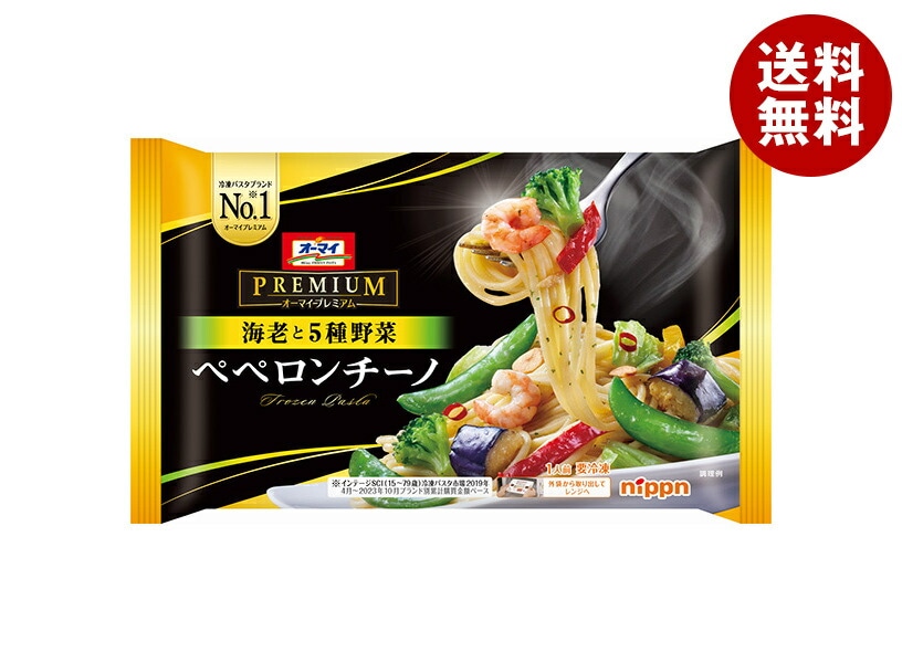 冷凍商品 日本製粉 オーマイプレミアム 海老と5種野菜 ペペロンチーノ 1食＊12袋入