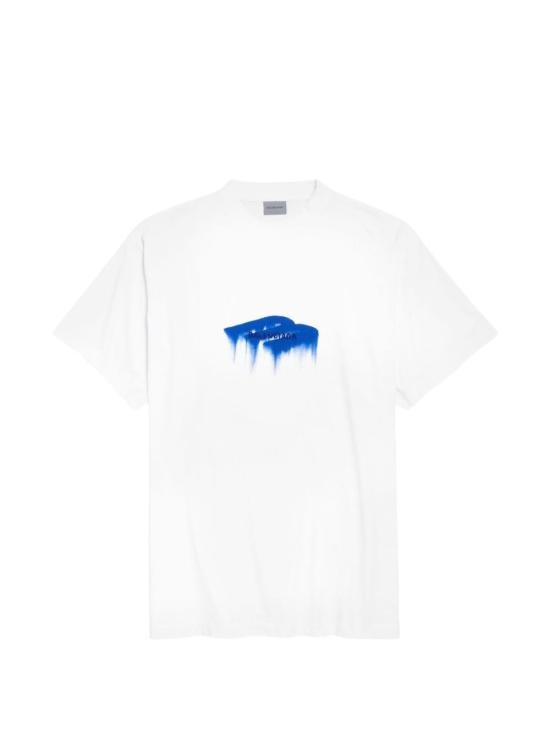 BALENCIAGA Men T-Shirts 850345 TUVJ89000 White