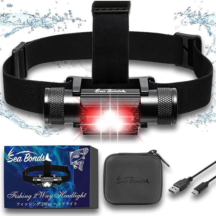 シーボンズ ヘッドライト 1000ルーメン SPEC2 ハイモデル 3350mAhバッテリー(ブラック, ハイモデル 3350mAhバッテリー)