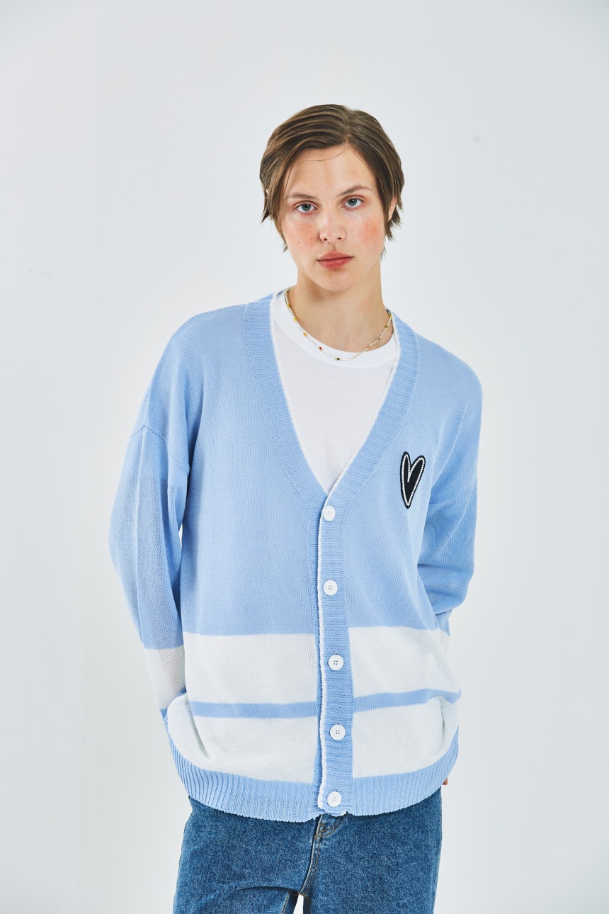 ライトブルー サマー カーディガン - チョン·セウン TO1 ヨジョン オメガX ジョンフン 協賛 韓国人気ブランド 芸能人着用