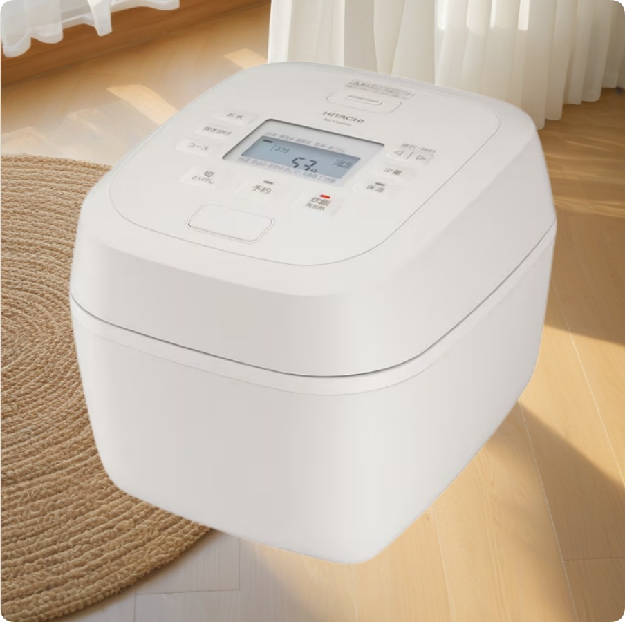 圧力IHジャー炊飯器 黒厚鉄釜 圧力炊き 5.5合炊き アイボリー RZ-Y100HJ C
