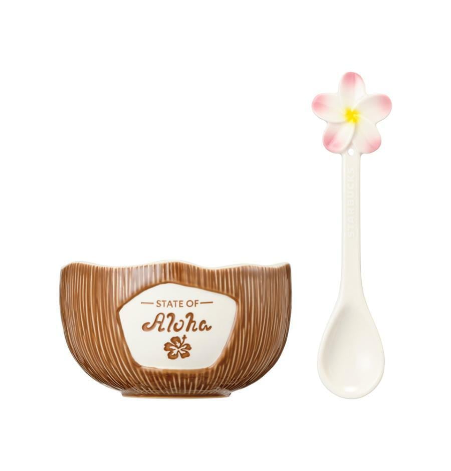 アロハ ココナッツデザートボウル＆スプーンセット 355ml