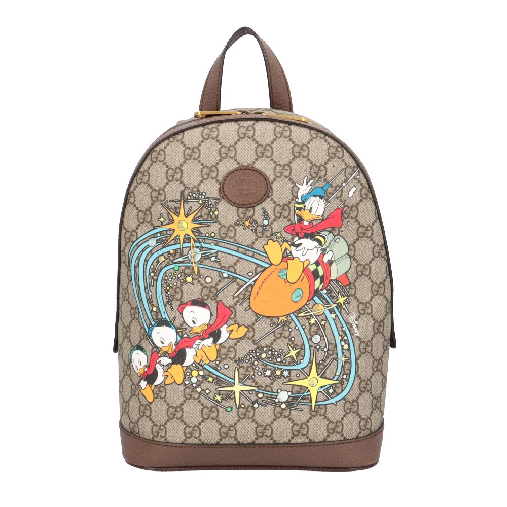 グッチ ディズニーコラボドナルドダック GGスプリーム リュック・デイパック GGスプリームキャンバス 552884 GUCCI 中古