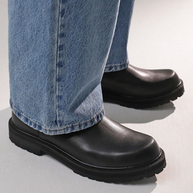 【JFGMALL】アトスコマンドソールレザーチェルシーブーツ