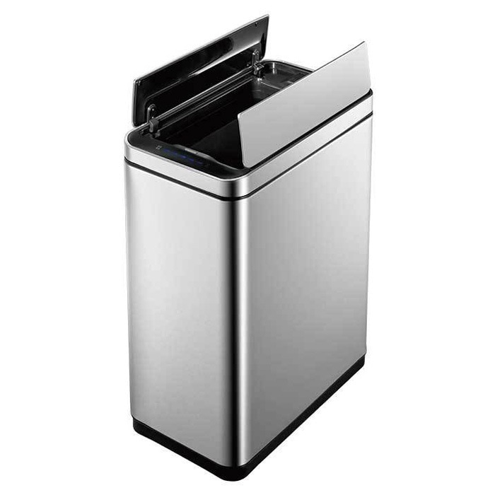 センサー式 ゴミ箱 9L 乾電池式 インナーボックス付き EK9287MT-9L シルバー