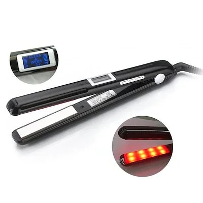 超音波と赤外線ヘアケアアイロンはダメージを受けた髪を回復しますヘアトリートメントスタイラーコールドアイアンヘアケアトリートメント