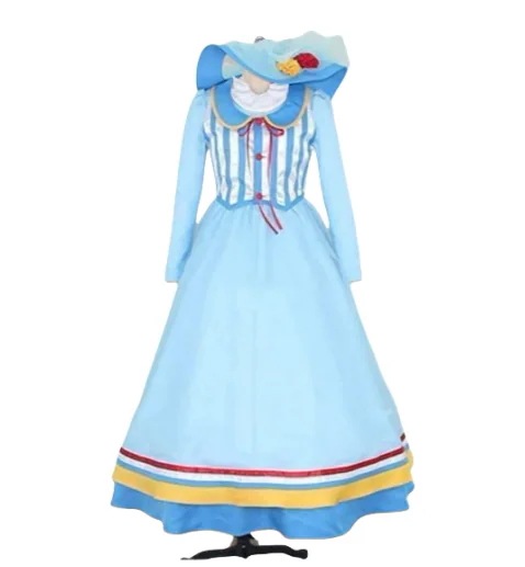 ミニー アメリカンウォーターフロント グリーティング パニエ付 コスプレ衣装
