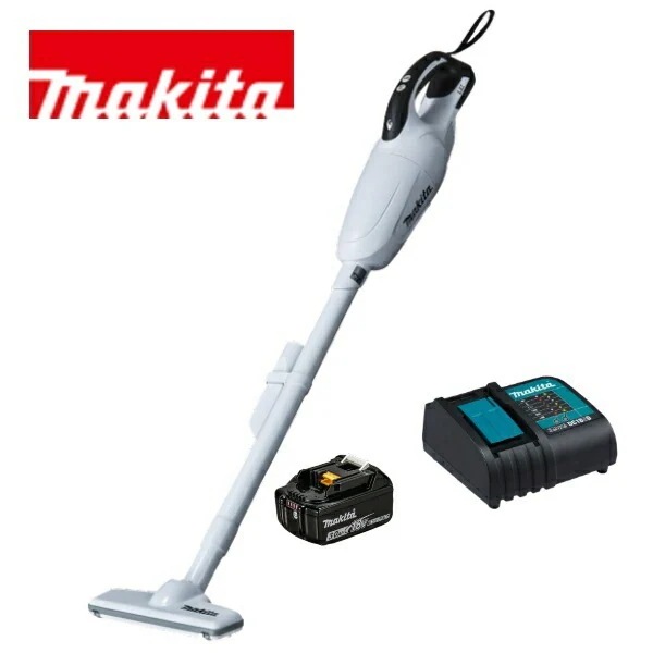 当店だけ!バッテリー充電器も1年保証! マキタ 18V コードレス 掃除機 カプセル式 CL181FDZW + バッテリー BL1830B + 静音充電器DC18WC 充電式 クリーナー リチウムイオ