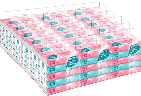 【箱売り】ハロー ソフトパックティッシュ 2枚組 150組 5個1パック x 18パッ