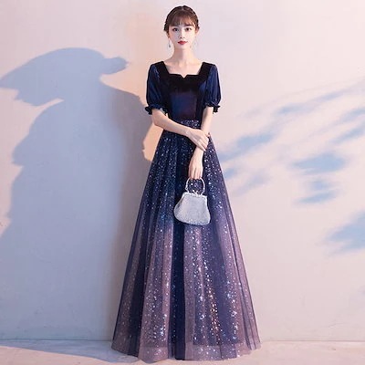 イブニングドレス女性2023年今週の割引は 25% オフです新星気質フェアリーエアバンケットドレス大合唱ホストパフォーマンスコスチ