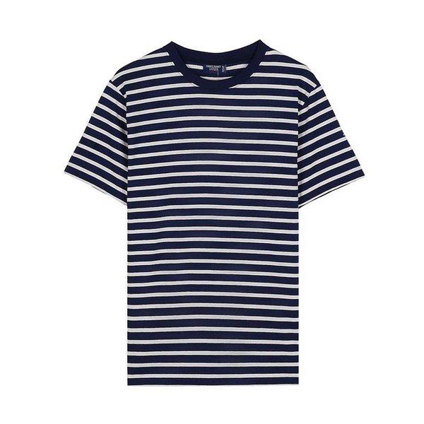 [セントジェームス] SS26 共用 プルイドゥー II Tシャツ PLOUIDER II MARINE ECRU