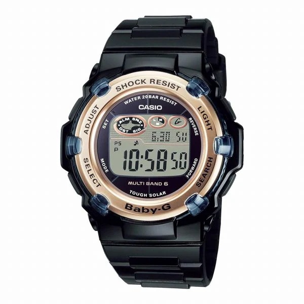 取寄品 正規品 CASIO腕時計 カシオ BABY-G ベイビージー デジタル表示 丸形 ソーラー 20気圧防水 BGR-3003U-1JF レディース腕時計
