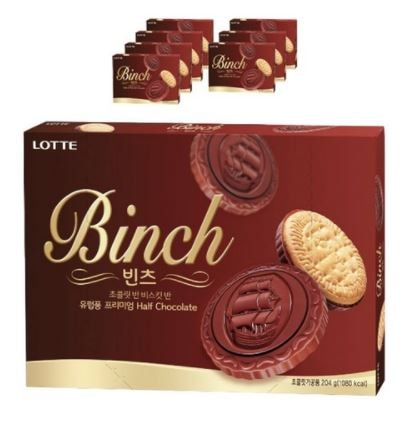 製菓 ビンツ お菓子 204g*8箱 韓国菓子 韓国おやつ チョコレート