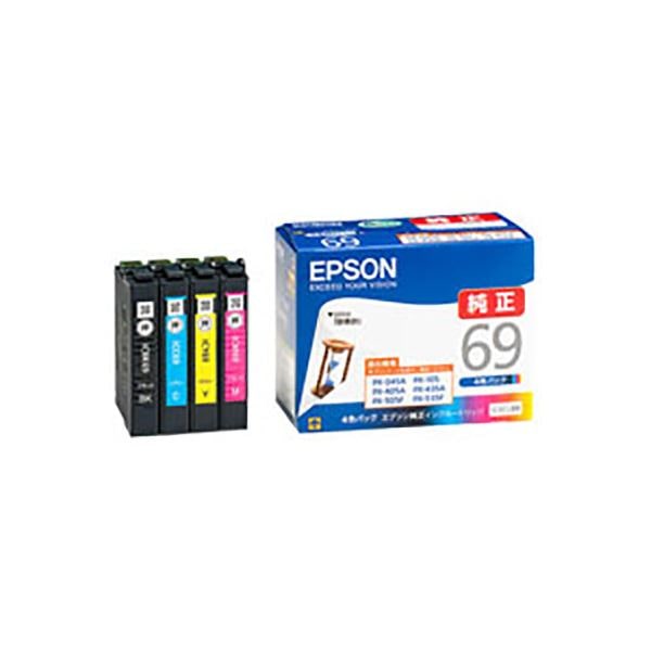(純正品) EPSON エプソン インクカートリッジ (IC4CL69 4色パック)
