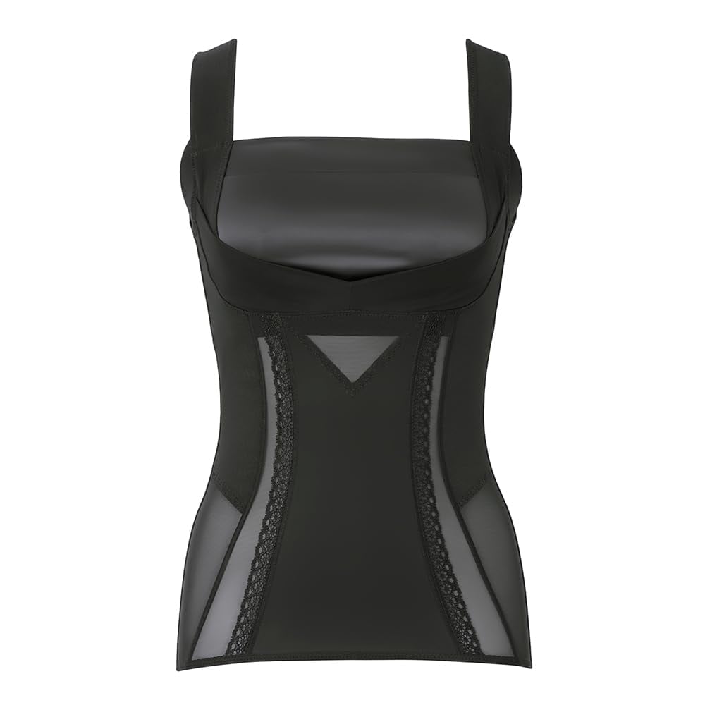 [ブラデリス ニューヨーク] ノンワイヤー補整ブラキャミ 楽なのに細みえバストアップシェイパー24 ブラック 3L