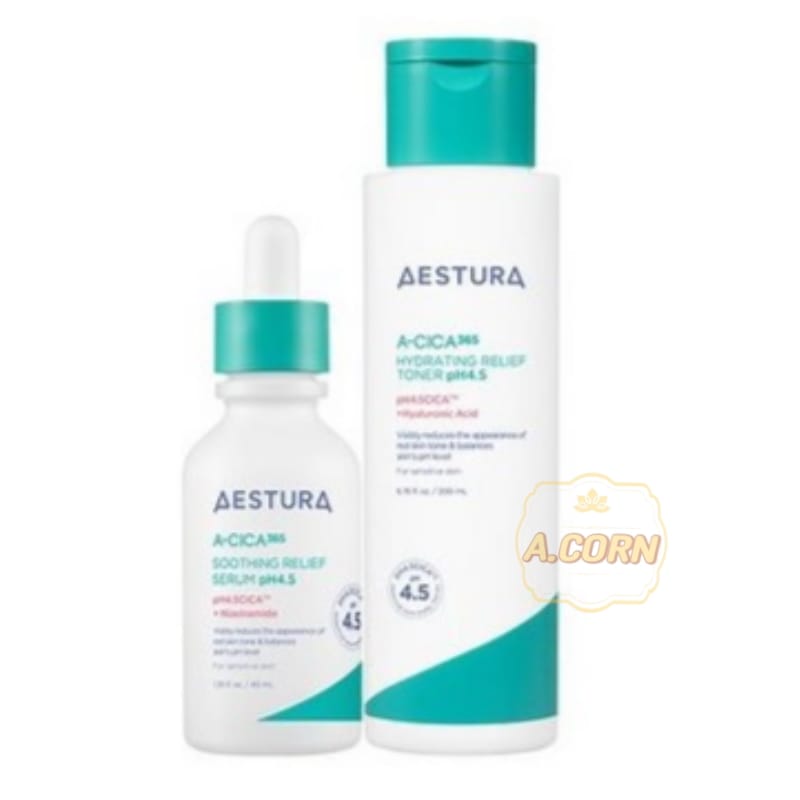 エイシカ365 トラブルリリーフセラムpH4.5 40ml+エイシカ365 水分鎮静トナー 250ml