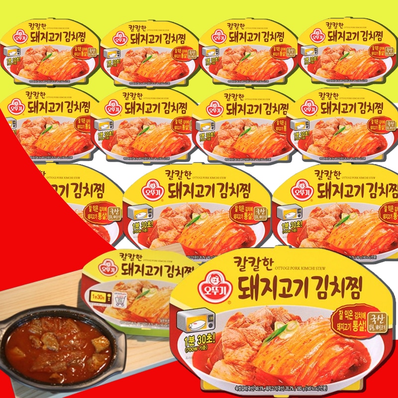 ピリ辛豚肉キムチチム180g x12EA　　「辛口/1人前/レンジで1分30秒」