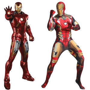 Iron Man アイアンマン コスチューム 全身タイツ コスプレ衣装