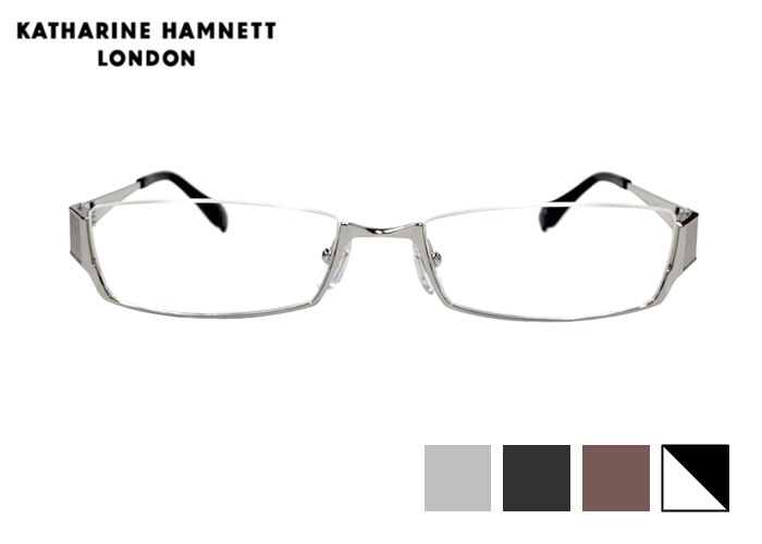 キャサリン・ハムネット KATHARINE HAMNETT kh9222 日本製 チタン 伊達 度付き メンズ スクエア アンダーリム 逆ナイロール メガネ めがね 眼鏡