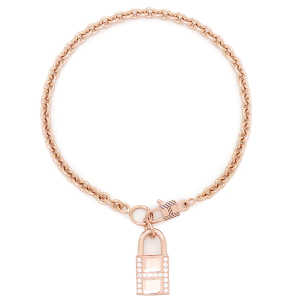エルメス HERMES ブレスレット ケリー カデナ K18PG ダイヤモンド ピンクゴールド SH AU750 ローズゴールド 【中古】