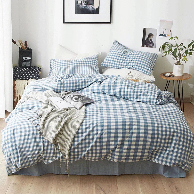超人気速達新型チェック柄 3点セット 洋式和式兼用 ベッド用 防ダニ 寝具セット プレゼント 可愛い 布団カバーセチェック柄 3点セット 洋式和式兼用 ベッド用 防ダニ 寝具セット プレゼント 可